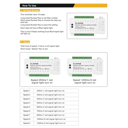 Dynamische trapverlichting set premium - voor max. 16 treden - 50cm
